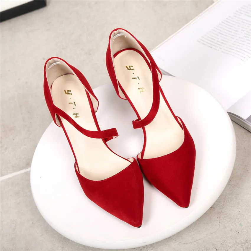 Женские свадебные туфли-лодочки Scarpe Donna Tacco красные туфли на высоком каблуке 2019 |