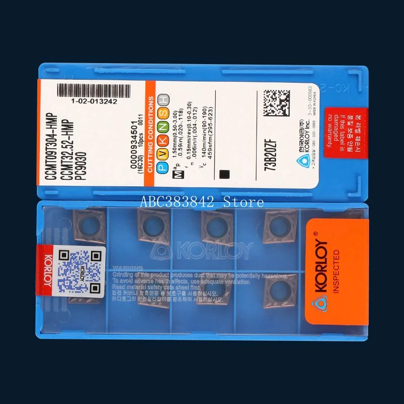 

CCMT09T304-HMP/CCMT09T308-HMP NC9030, твердосплавные Токарные вставки