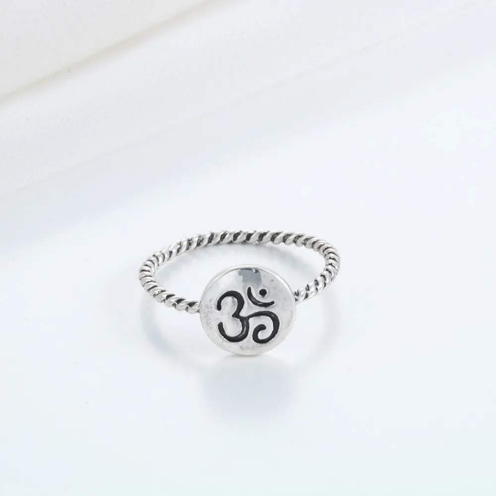 Чандлер Новое поступление поворотные кольца миди с символом Ом круглые