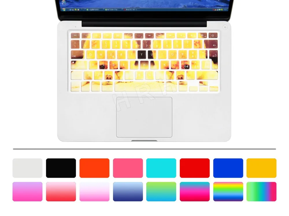 Чехол силиконовый для клавиатуры защитная накладка на клавиатуру MacBook Pro Air 13 15 17