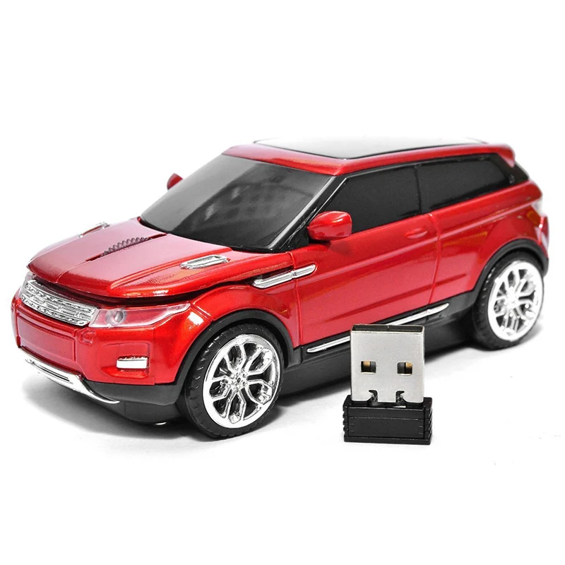 Беспроводная игровая мини мышь 2 4 ГГц 1600DPI 3D в форме автомобиля Usb оптическая для