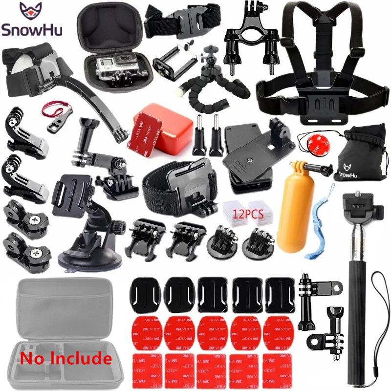 GS98 Аксессуары для экшн-камеры SnowHu для GoPro Hero 8 7 6 5 4 Black Xiaomi Yi 4K Lite 2 SJCAM Eken H9 Go Pro Набор аксессуаров GS98 - Цвет: GS98