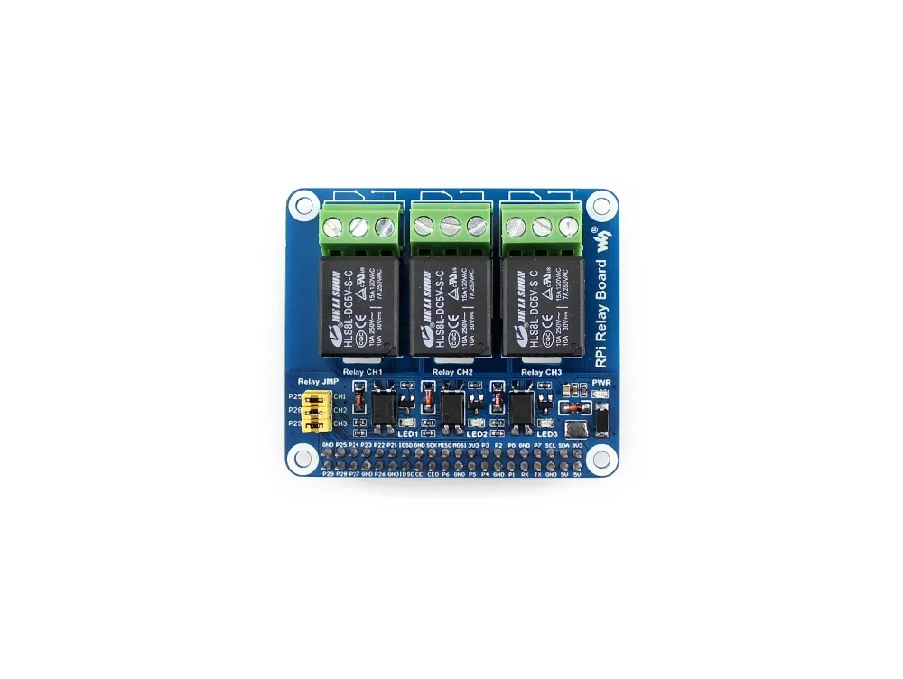 Реле/плата расширения Waveshare RPi поддерживает Raspberry Pi A +/B +/2B/3B/3B + нагрузка до 5 А 250 В