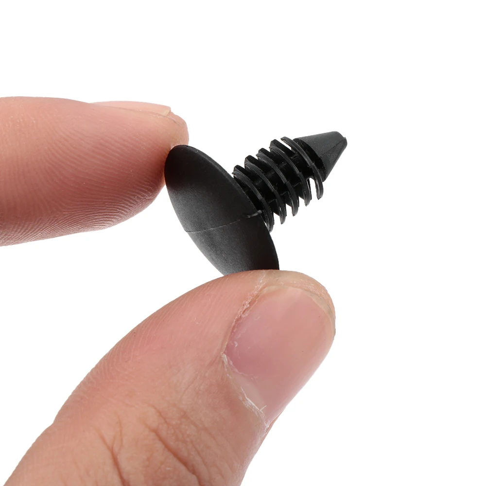50/100PCS Auto Fastener 8mm*18mm Hole 20mm Dia Car Nylon Trim Boot Plastic Rivets Push Clip Fender Bumper Shield Retainer | Автомобили и