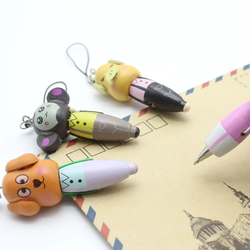 30 шт. креативные Канцтовары Особенности деревянных мультфильм животных Walkman