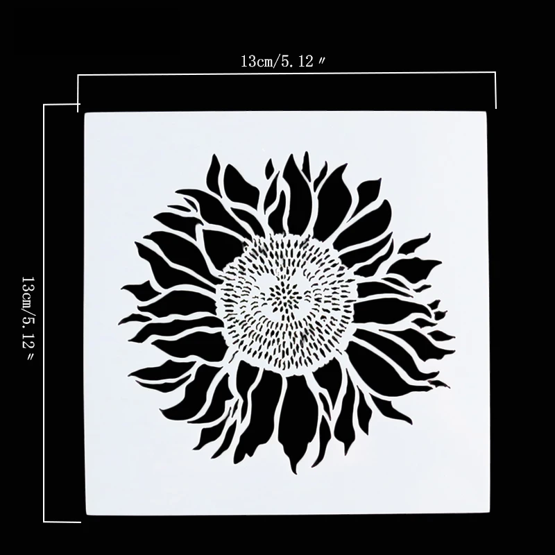 Подсолнухи трафареты для выпечки DIY Скрап заказ фотоальбом Декоративные