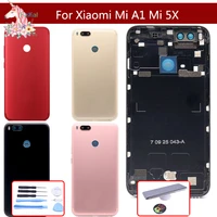 10pcslot for xiaomi mi a1 battery cover rear door back housing case for xiaomi mi 5x battery cover with power volume button
