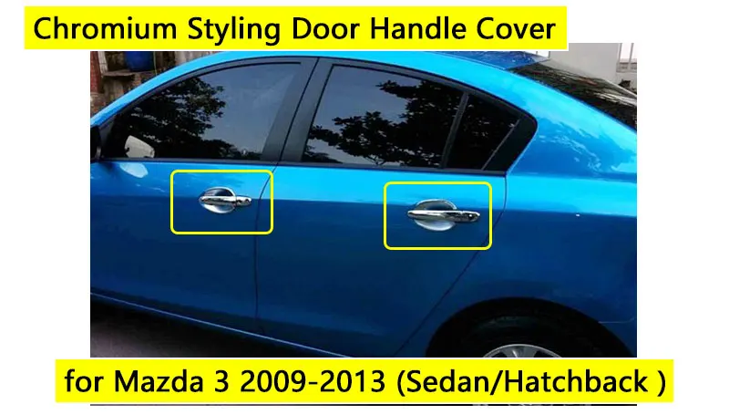 Аксессуары для Mazda 3 2009-2013 хромированная дверная ручка Axela 2010 2011 2012 стикер хэтчбека