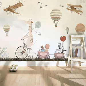 Пользовательские 3D фото обои мультфильм ручная роспись воздушный шар Фреска детская комната диван фоновые обои papel de parede