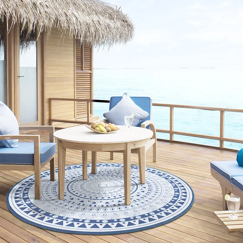 Континентальный простой круговой гостиной журнальный столик коврики ковер