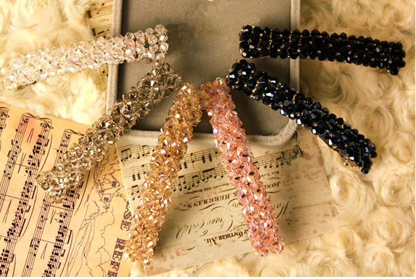 2 шт. Bling хрустальные шпильки для волос головные уборы для женщин девочек Стразы заколки невидимки для волос заколка Инструменты для укладки аксессуары 6 цветов