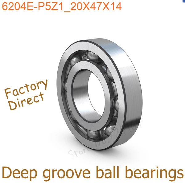 Шарикоподшипники с глубоким желобом диаметром 20 мм 6204 E/P5Z1 X 47 x 14 мм|bearing 6204|bearing
