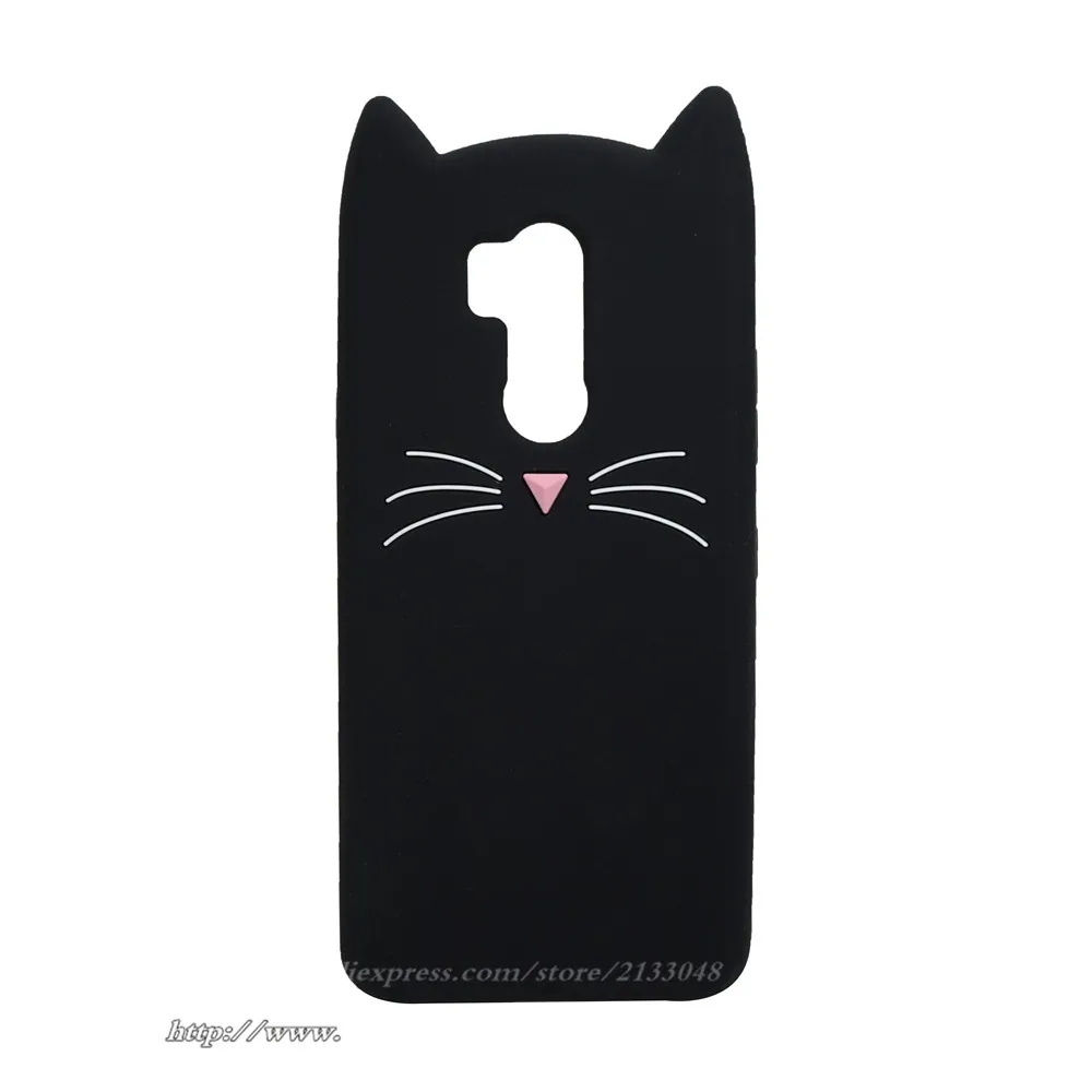 Soft Silicon Cover For LG G7 Case 6.1 inch 3D Cartoon smile Cat Cases G 7 Back Phone for |