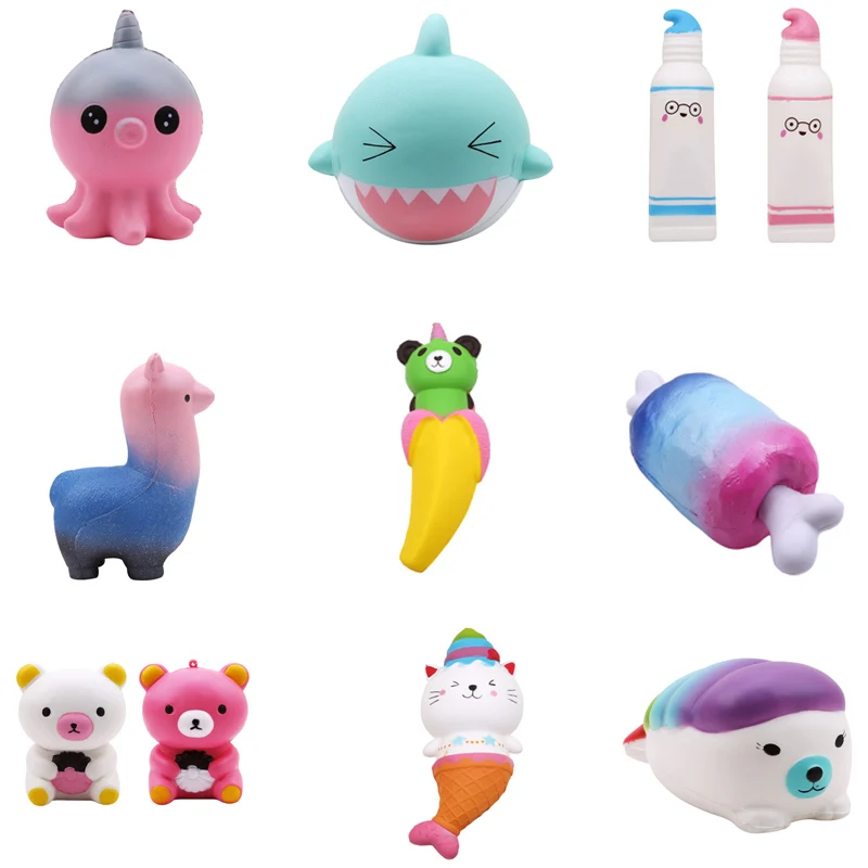 Игрушка для снятия стресса мультяшная зубная паста Грибная Русалочка