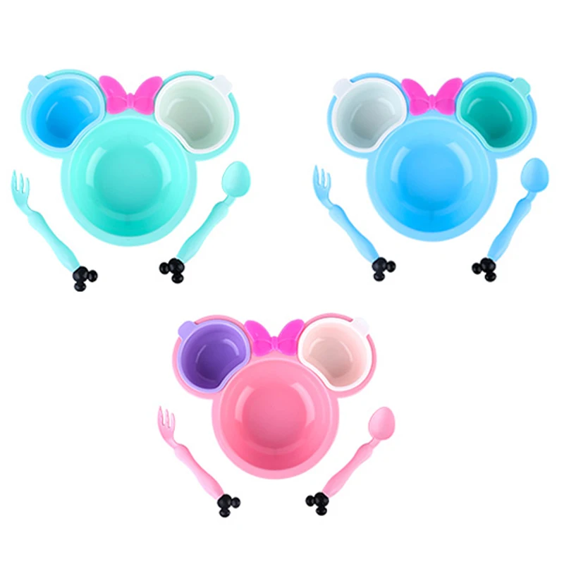 5 шт./компл. детская посуда для еды с героями мультфильмов тарелка кормления детей