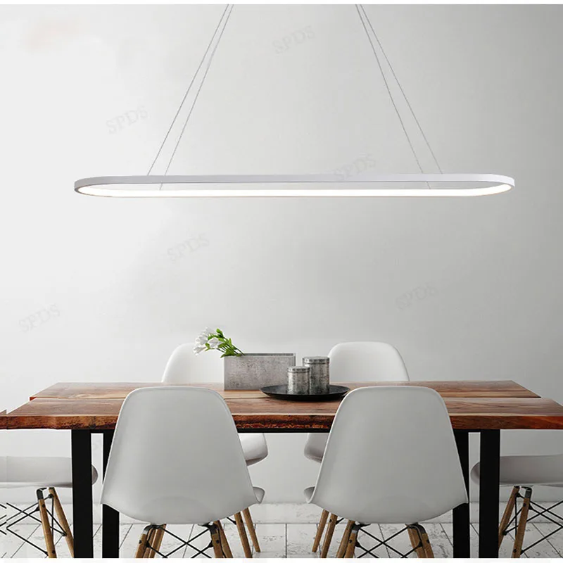 Modern Silicone Aluminum LED Simple Scandinavian Restaurant Chandelier Interior Lighting Home Decor Cord Pendant | Освещение