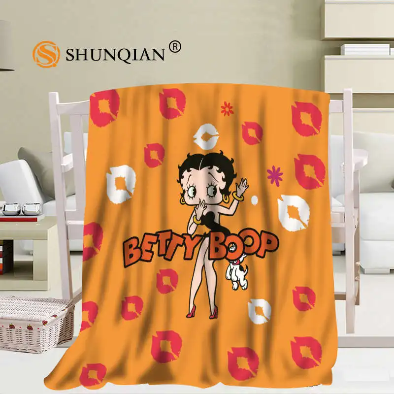 Милое одеяло Betty Boop 02, мягкое одеяло для дивана и кровати, детское теплое одеяло для взрослых, 56x80Inch50X60Inch40X50Inch - Цвет: 16