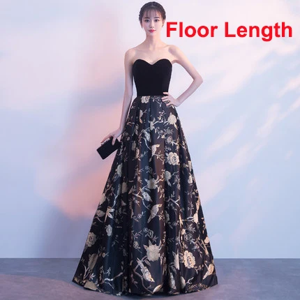 Floor Length Ladybeauty милое длинное вечернее платье невесты сексуальное без рукавов со шнуровкой сзади винтажные Вечерние платья на заказ - Цвет: Floor Length
