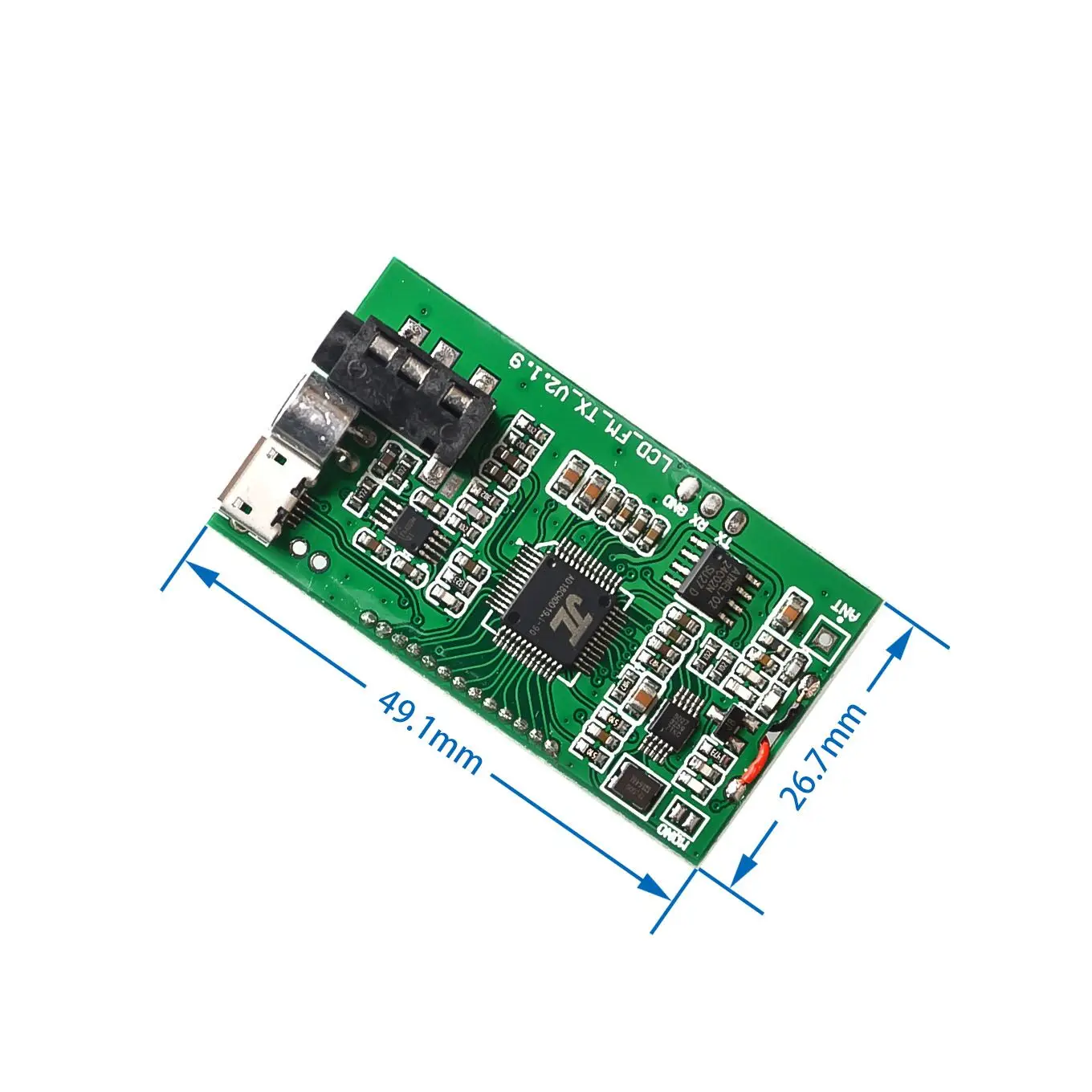 Модульный стерео FM трансмиттер DSP PLL 87 108 МГц Цифровая беспроводная микрофонная