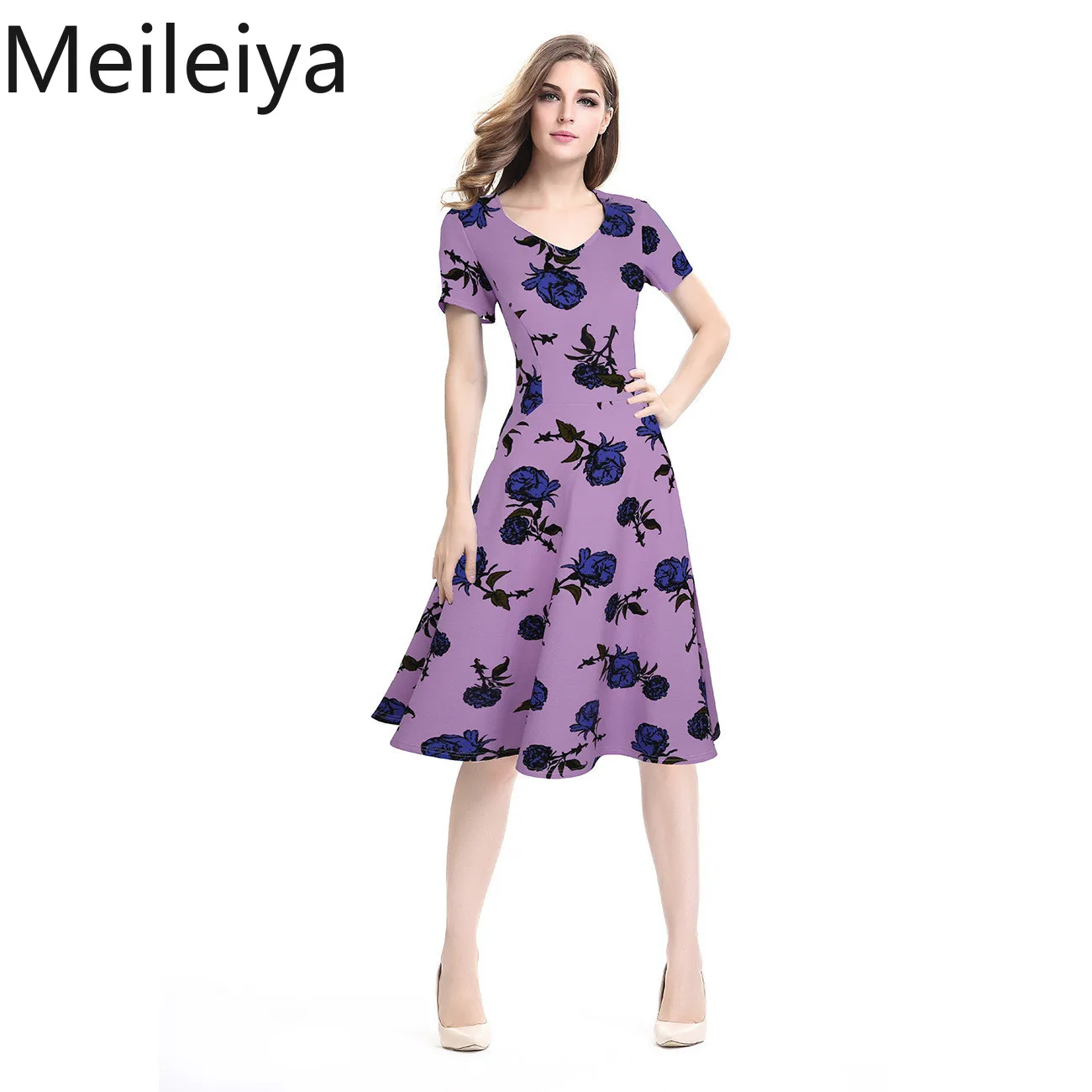 2019 весеннее и летнее женское длинное платье с принтом модное тонкое | Женская