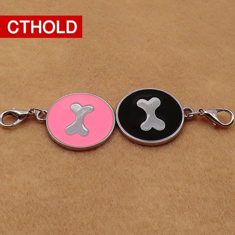 100 pcs/lot Personalized Bone Dog ID Tags Engraved Custom Pet Puppy Cat Name Phone Anti-lost Collar Accessories Alloy Material | Дом и сад