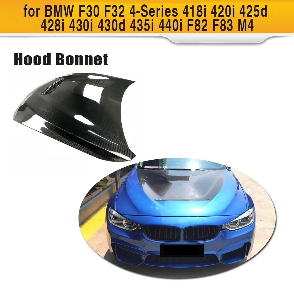 Углеродное волокно спортивный капот крышка капота двигателя для BMW 3 / 4 серии F30 F32