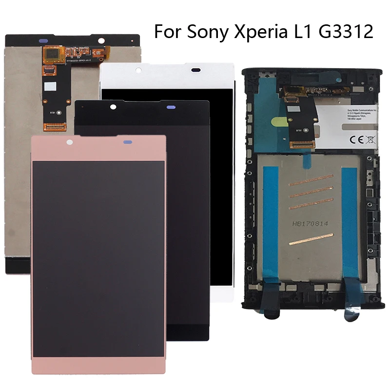 100% тестирование для sony Xperia L1 G3312 5 &quotЖК дисплей цифровой преобразователь
