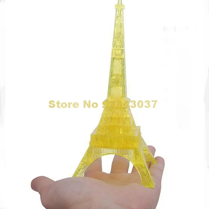 24 шт интеллект/терпение/наблюдения развития Diy 3d Кристалл Эйфелева башня