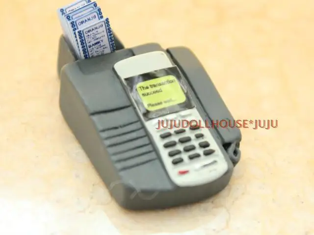Мини 1/12 весы POS Кредитная карта машина супермаркет регистр Кукольный домик
