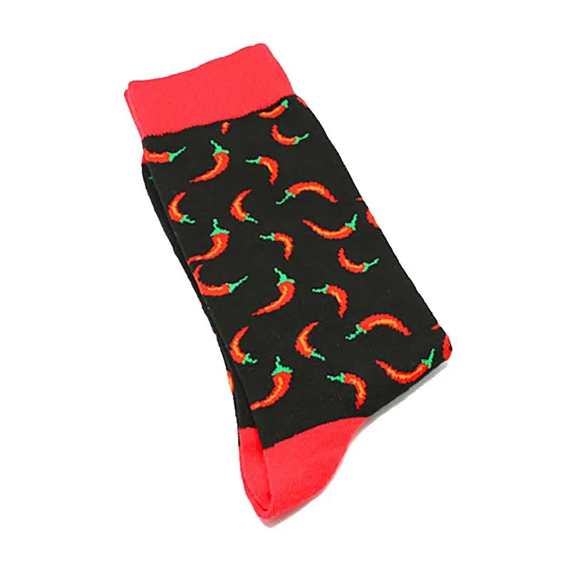 Прохладный Еда животного хип-хоп экипажа носки смешные Street Happy Socks Для мужчин Harajuku