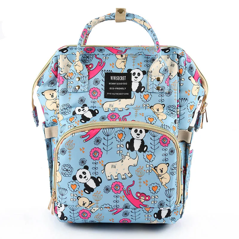 23x15x33cm-TD098A Сумка из узорчатой ткани коляска Организатор Водонепроницаемый Детская сумка для мамы Мама Детские Пеленки сумка для мамы для беременных сумка рюкзак для мам - Цвет: 23x15x33cm-TD098A
