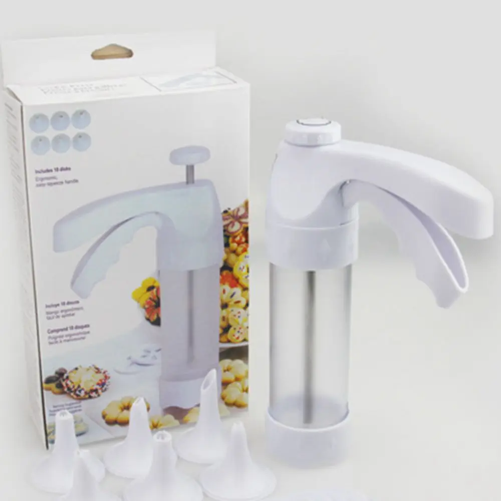 ABS пластиковые Съемные Инструменты для приготовления печенья пистолет 12 цветов 6