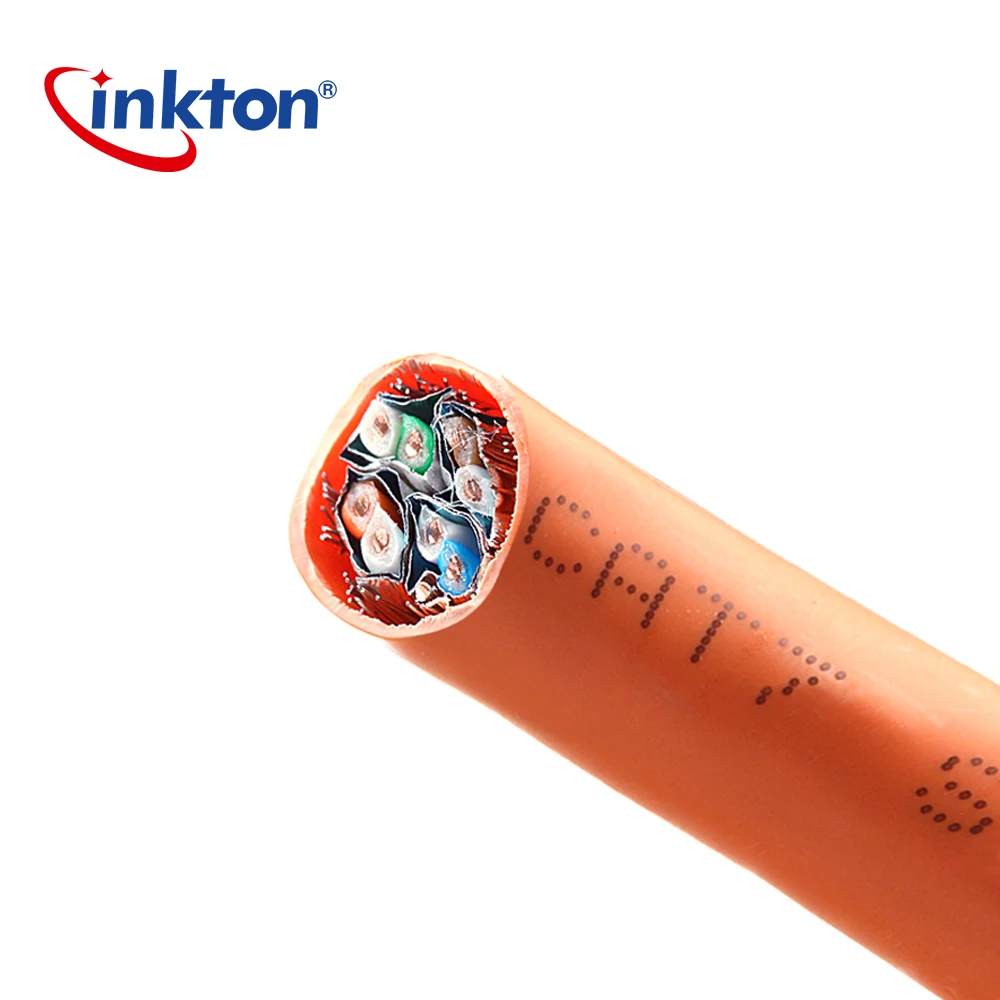 Inkton Лидер продаж Cat7 двойной Экранирование кабель Ethernet 10 Gigabit 750 мГц высокое