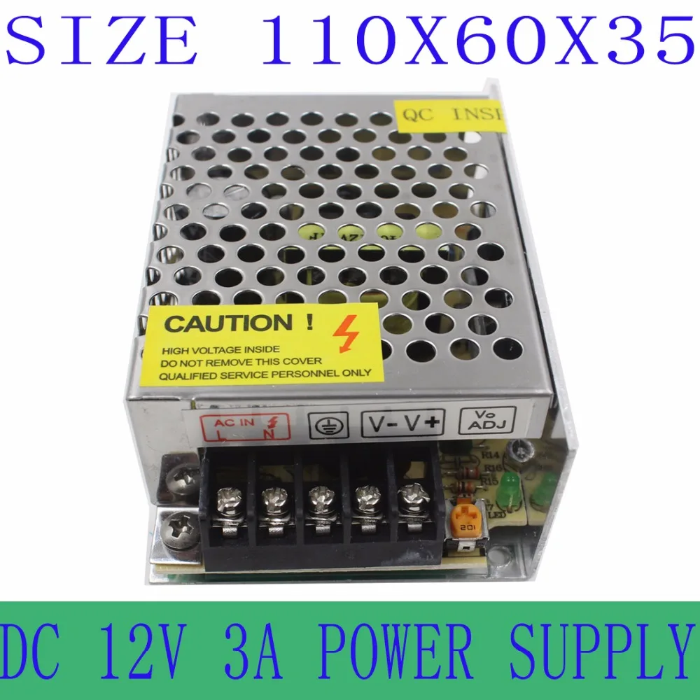 Питание от напряжения постоянного тока 12 V питания светодиодные ленты освещение