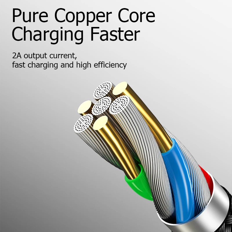 USAMS 3в1 USB кабель для Мобильный телефон Micro Type C зарядный iPhone Samsung 6 зарядное