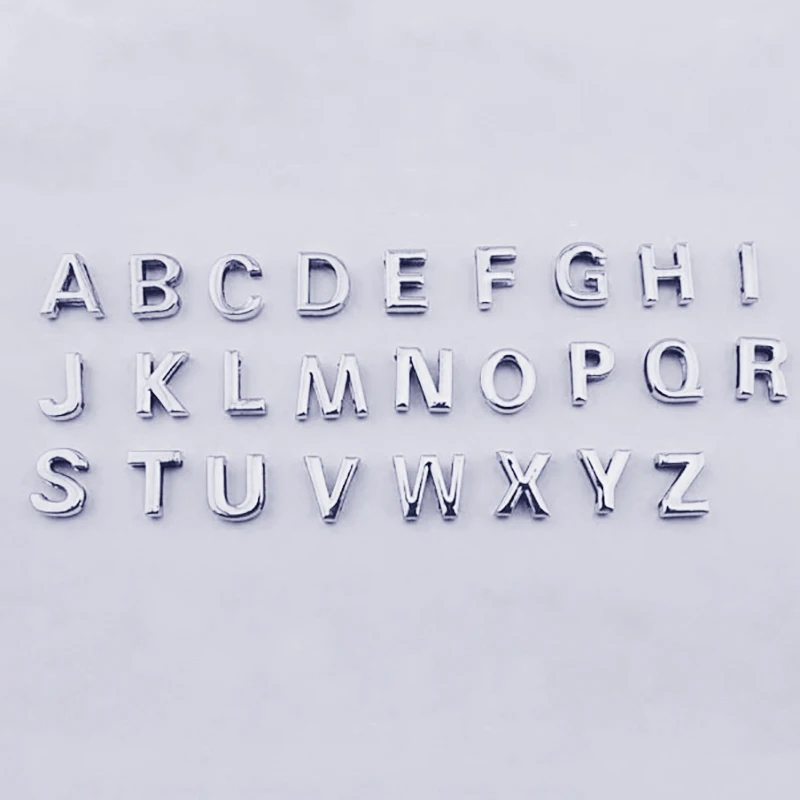 Silver Новинка, золотое, серебряное, минималистичное A-Z, 26 букв, ожерелье s для женщин, ожерелье с подвеской - Окраска металла: Silver