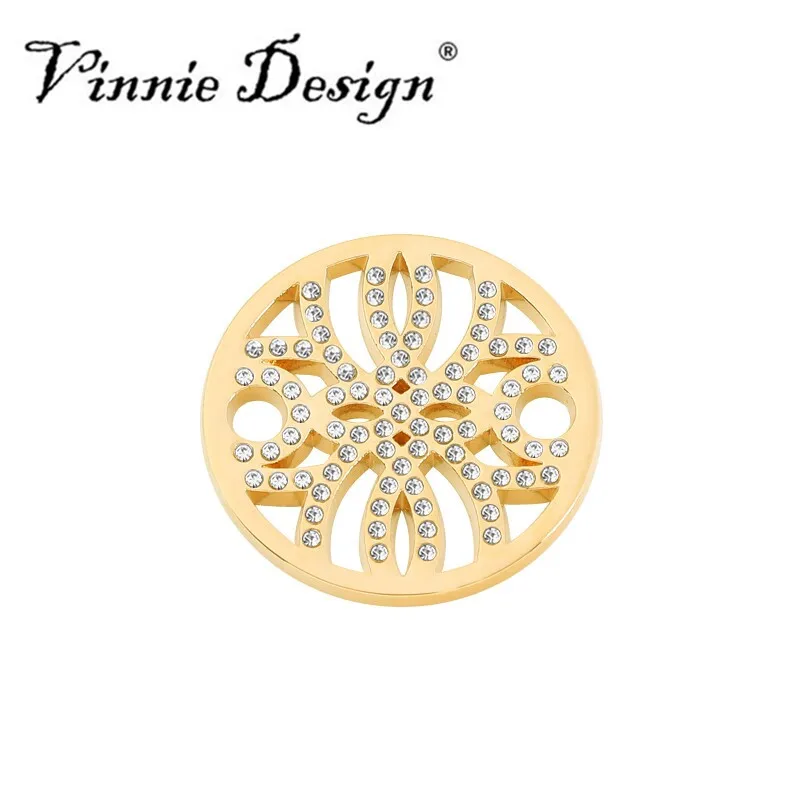 Винни дизайн ювелирных изделий ранняя Роза в росе золото 33 мм Монета для большого