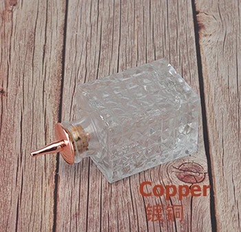 Copper Plated 100 мл Ароматические бутылочка для горькой настойки для коктейлей(с било вверху) панели инструментов - Цвет: Copper Plated