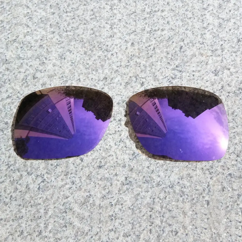 Lentes de repuesto polarizadas mejoradas para gafas de sol, lentes de sol con espejo polarizado, color violeta, para oficina, venta al por mayor, E.O.S
