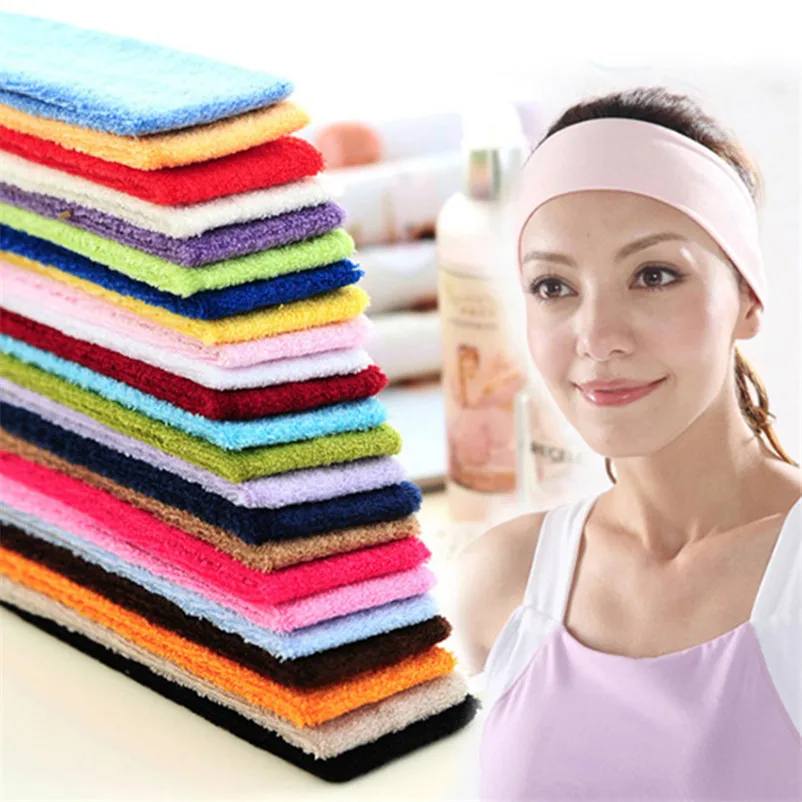 

GSZHXCK Women Man Sweatband Head Yoga Running Headband Sport Absorbing Sweat Sports Headbands Sweatband 10pcs