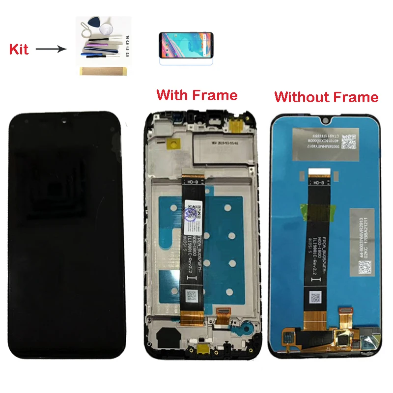 ЖК-дисплей с тачскрином и без рамки для Huawei Y5 2019 AMN-LX9 AMN-LX1 AMN-LX2 AMN-LX3 KSE-LX9 Honor 8S KSA-LX9 |