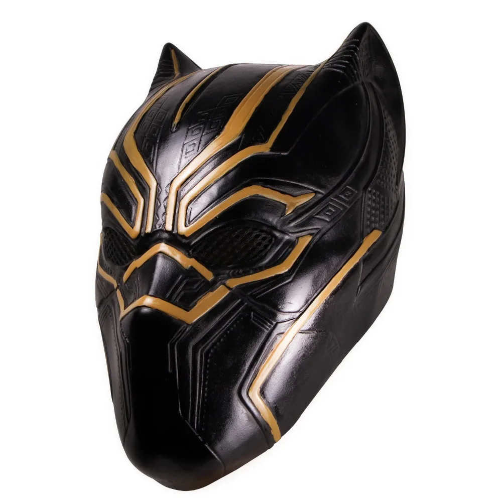 Хэллоуин Черная пантера фильм Deluxe Gold Erik Killmonger Supervillain версия маски