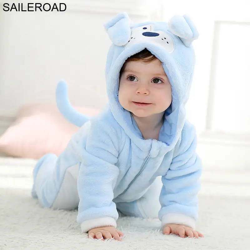 H2348 01 dogs SAILEROAD Мультфильм Милый Ребенок Badcape Весна Детские Халат Полотенце С Капюшоном Малыша Хлопка Kigurumi для Новорожденных Одеяло Спальные - Цвет: H2348 01 dogs