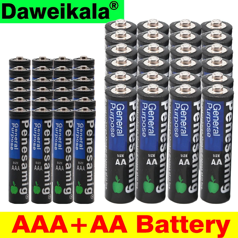 AA20PCS+ AAA20 шт новинка 1,5 V AAA батарея 3a Щелочная цинковая углеродная LR03 SUM4 и 1,5 v aa батарея 2a Щелочная сухая батарея