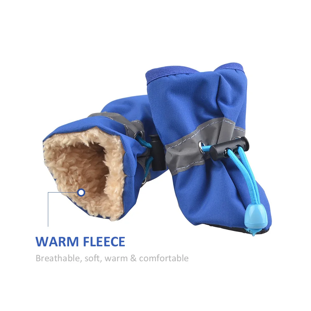 Водонепроницаемые зимние ботинки для собак чихуахуа хаски 4 шт./компл. толстые