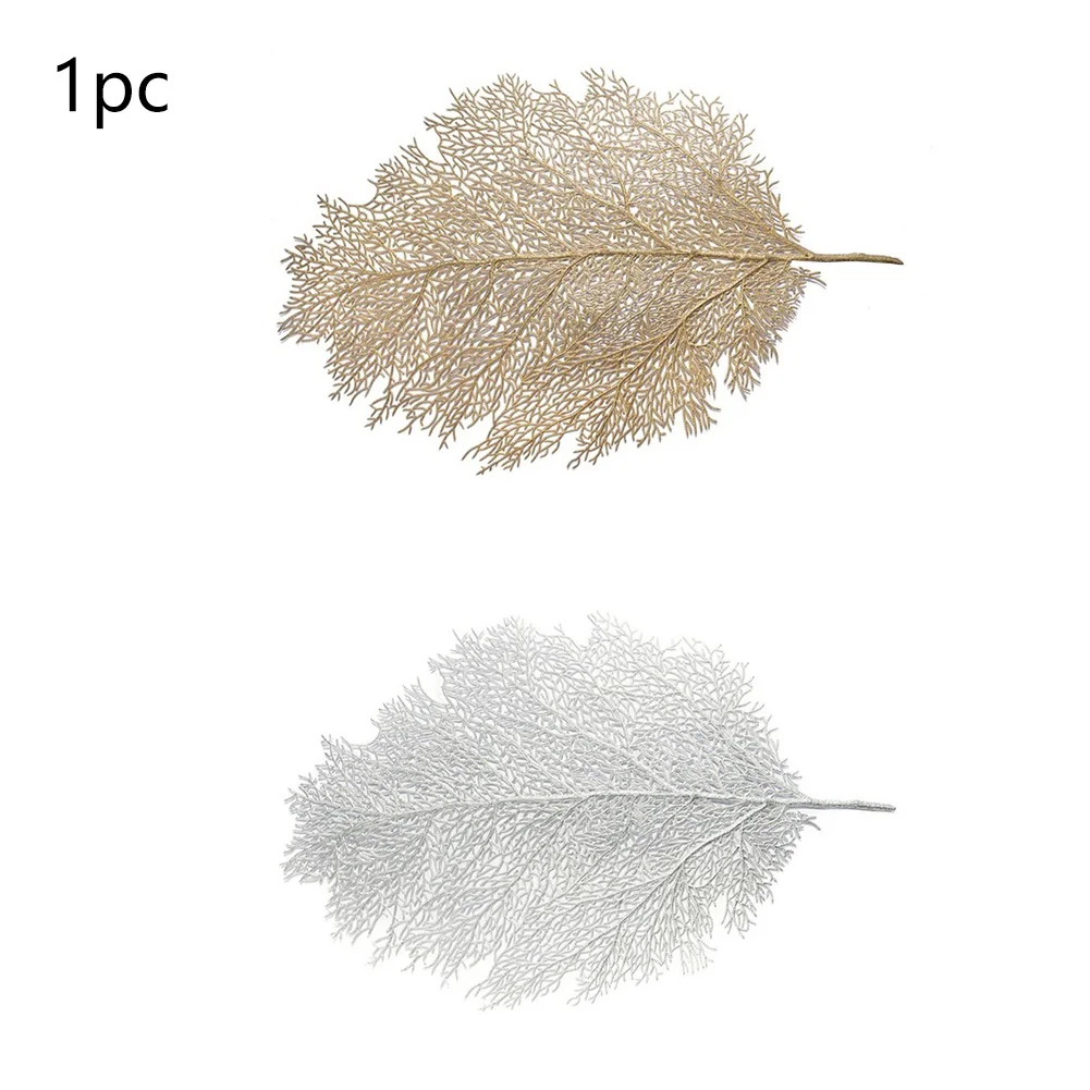 Обеденный нескользящий Искусственный лист Экологичный коврик легко чистится