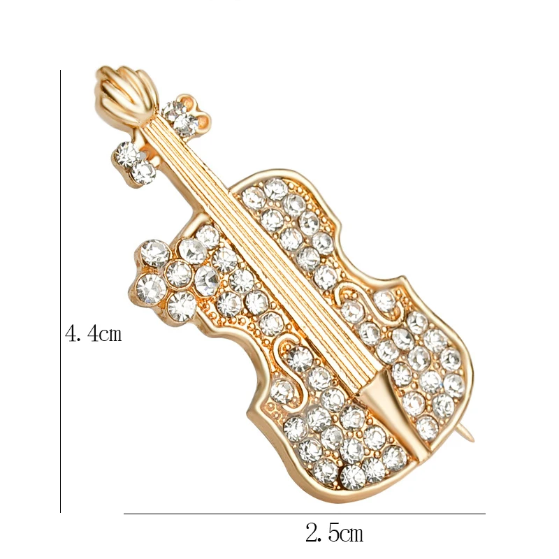 Высокое качество Европейская и американская мода брошь скрипка воротник иглы