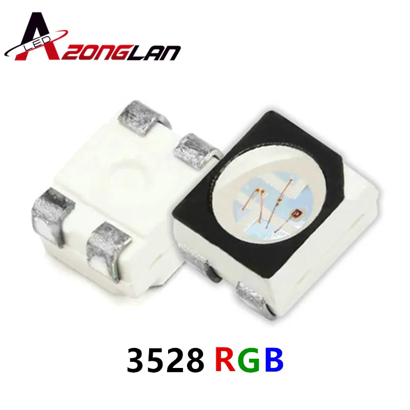 200 шт. 3528 RGB POWER TOP 1210 SMD SMT PLCC 2 LED общий аносветодиодный красный зеленый синий новые