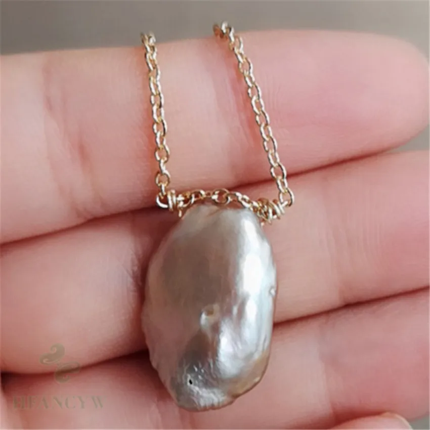 14x22 мм натуральное многоцветное жемчужное ожерелье в стиле барокко 18 дюймов