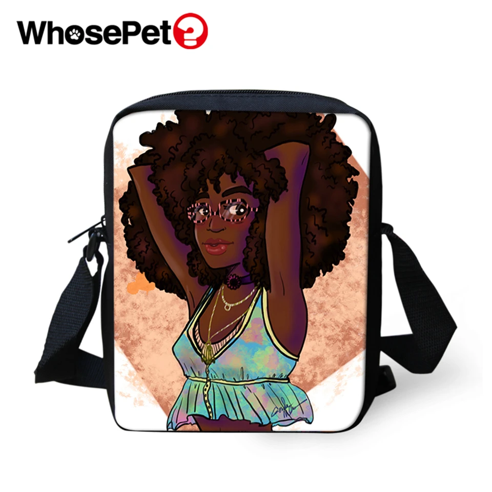 WHOSEPET Cross Body Messenger Bags African Girls Style Boys Shoulder Bag Cool School Fashion Women Mini Flap Postbag | Багаж и сумки